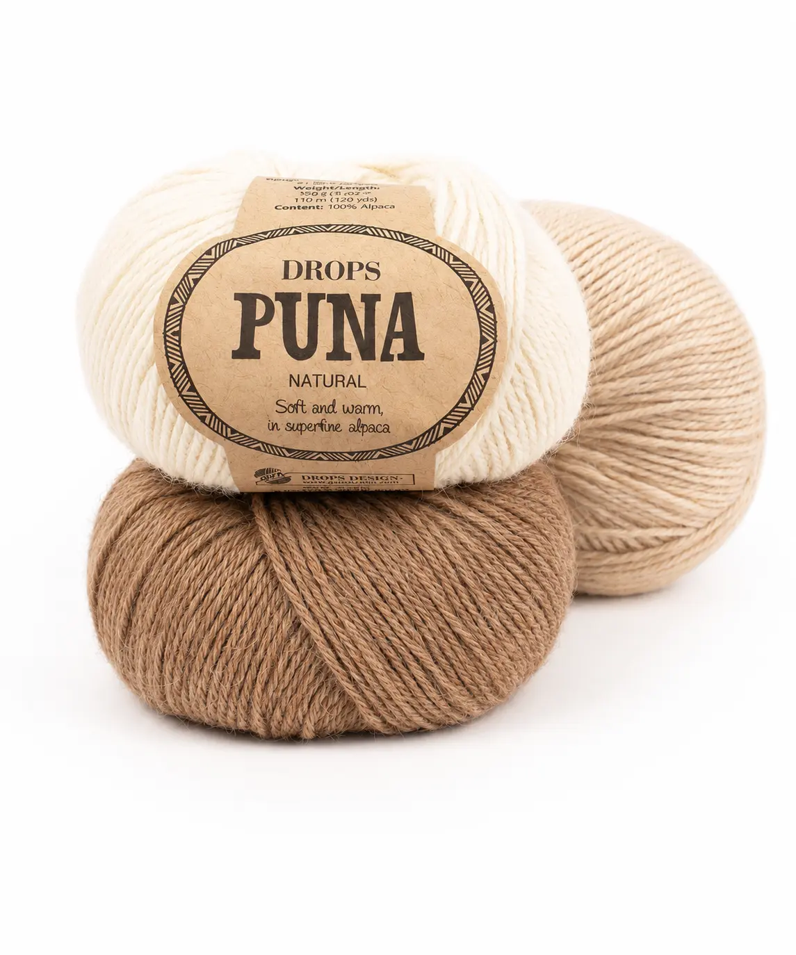 Пряжа Drops Puna Natural MIX & UNI
