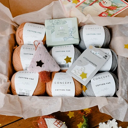 Набор для вязания "Свитер Сенсей" Мускатная тыква