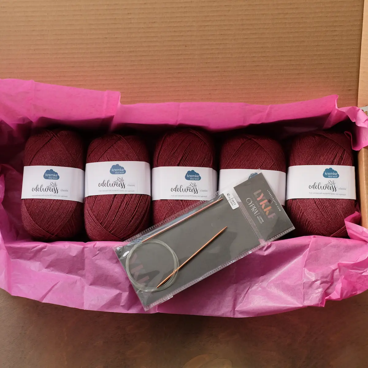 Набор для вязания "Джемпер Бьерн" Божоле (размер L-XL)