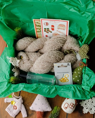 Набор для вязания "Жилет Boucle Vest" (размер S-M) Масала чай