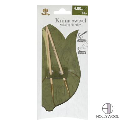 60 см 3.25 мм спицы круговые "Knina Swivel" Tulip