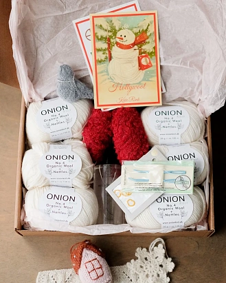 Набор для вязания "Жилет Любит - Не любит" (размер S-M) Натуральный