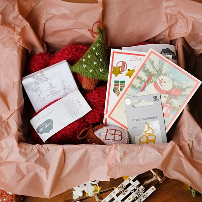 Набор для вязания "Жилет Boucle Vest" (размер S-L) Красный