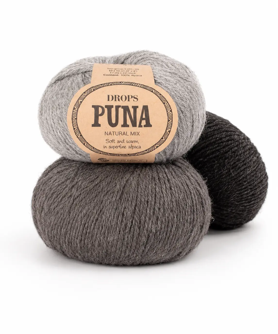 Пряжа Drops Puna Natural MIX & UNI