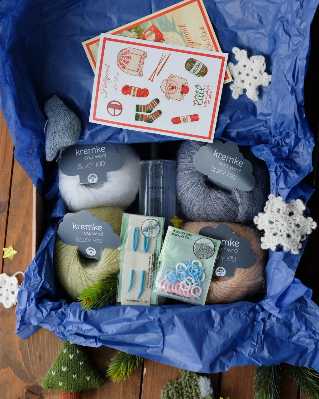 Набор для вязания "Жилет Гарвард" (размер XS-M) Хмурое небо