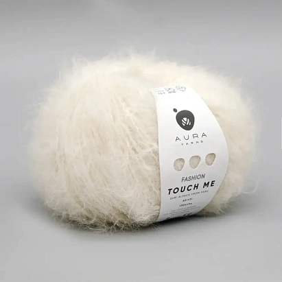 Aura Yarns Touch Me (001/Cream) Aura Yarns Touch Me (001/Cream)