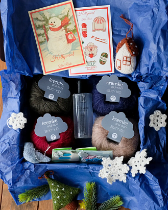 Набор для вязания "Жилет Гарвард" (размер XS-M) Бордовый