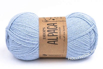 Drops Alpaca UNI (6205/Нежно-голубой)