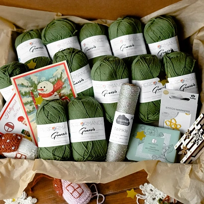 Набор для вязания "Свитер Сенсей" (размер S-M) Зеленый