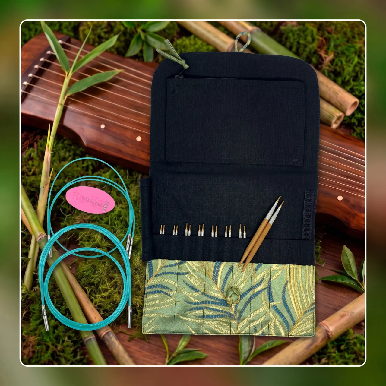 Набор съемных спиц 10 см Bamboo Premium Interchangeable HiyaHiya