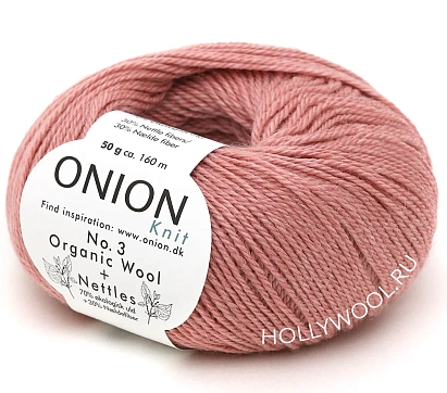 Onion Organic Wool+Nettles №3 (1104/Розовый персик)