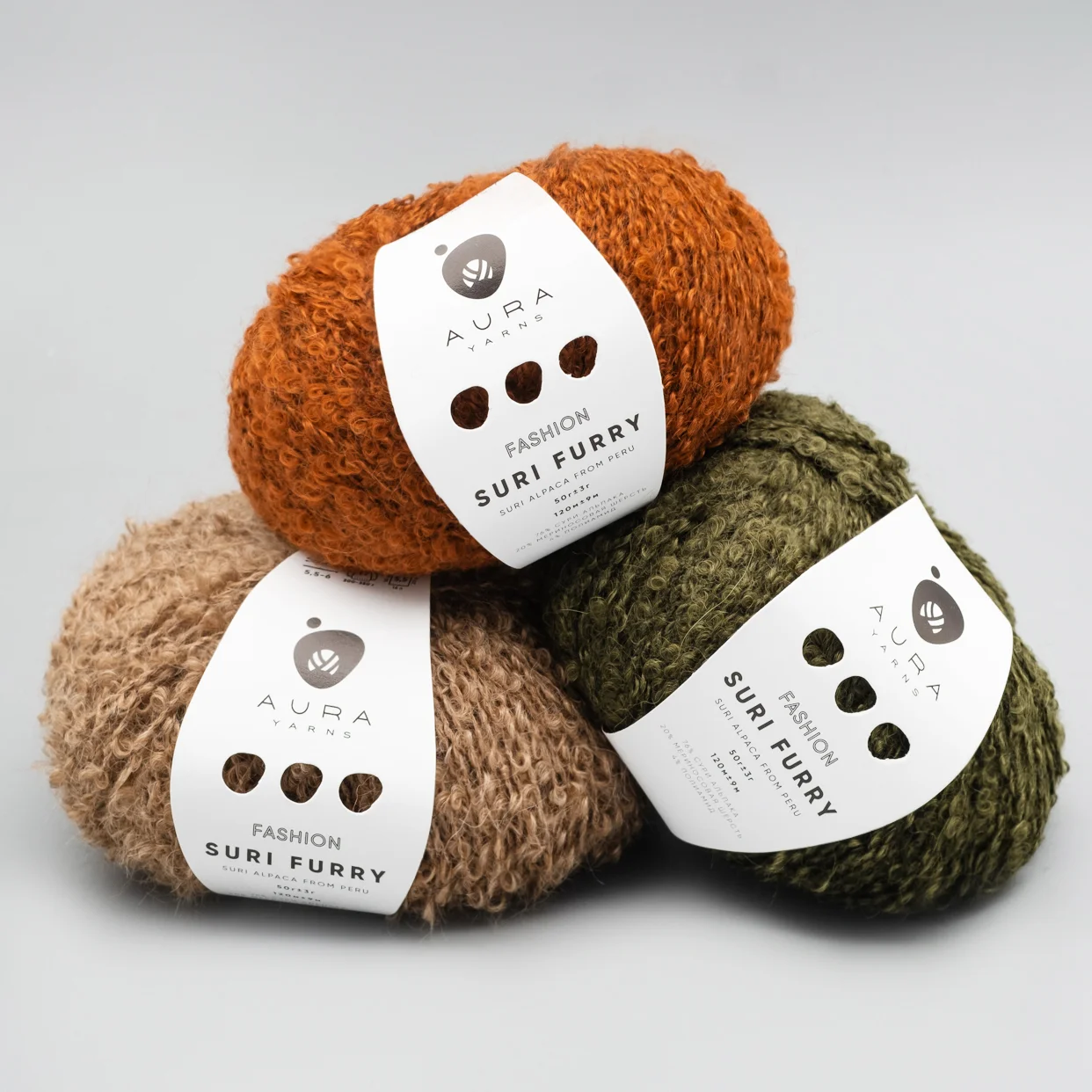 Пряжа Aura Yarns Suri Furry