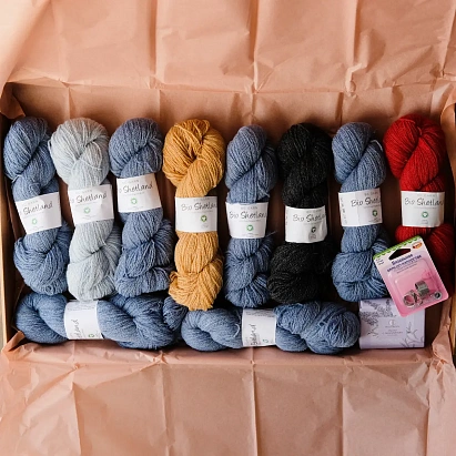 Набор для вязания “Лопапейса Кристалл” (размер M-L) Небесный