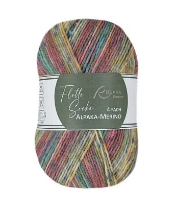 Пряжа Rellana Flotte Socke 4f. Alpaka-Merino