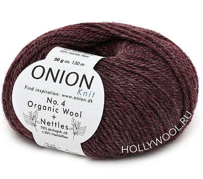 Onion Organic Wool+Nettles №4 (838/Инжир) Onion Organic Wool+Nettles №4 (838/Инжир)