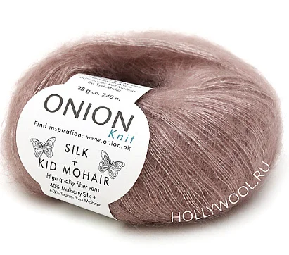 Onion Silk+Kid Mohair (3005/Пепел розы)