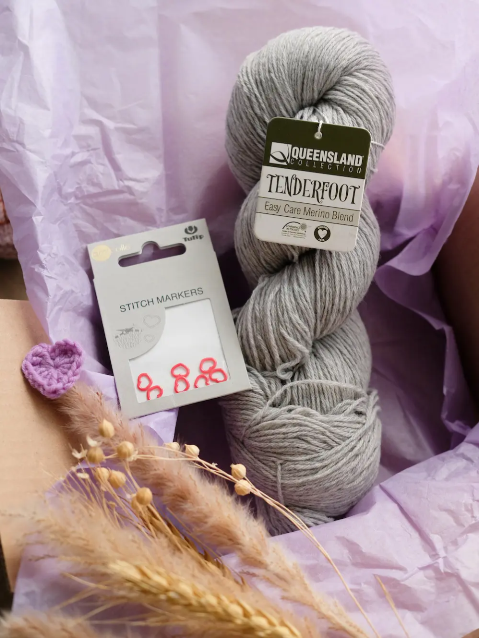 Набор для вязания "Теплые носки" Серый