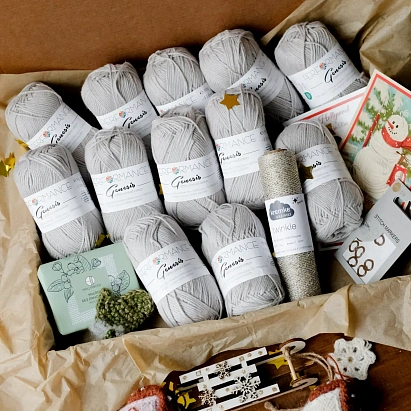 Набор для вязания "Свитер Сенсей" (размер S-M) Серебро