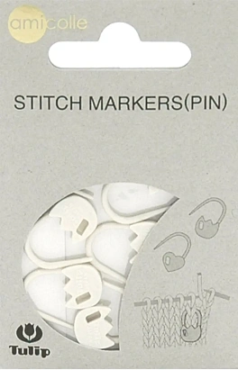 Маркер для вязания Тюльпан (Белый) Tulip
