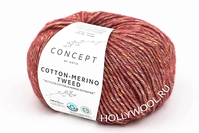 Katia Concept Cotton-Merino Tweed (500/Янтарно-гранатовые бусы) D