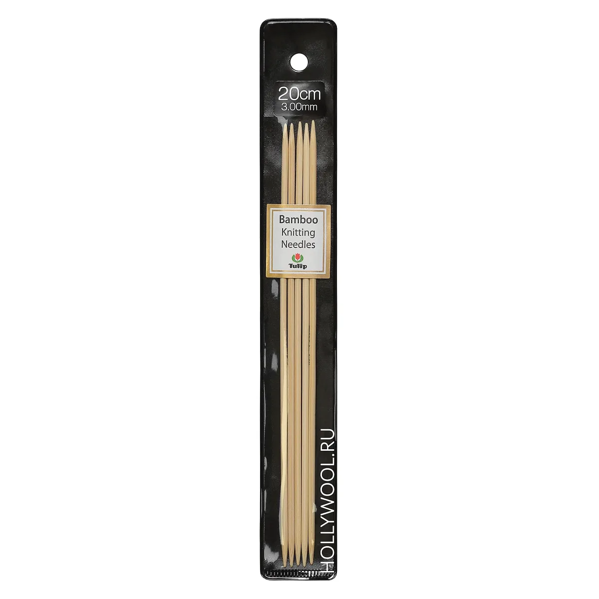 Спицы чулочные 20 см "Bamboo Knitting Needles" Tulip