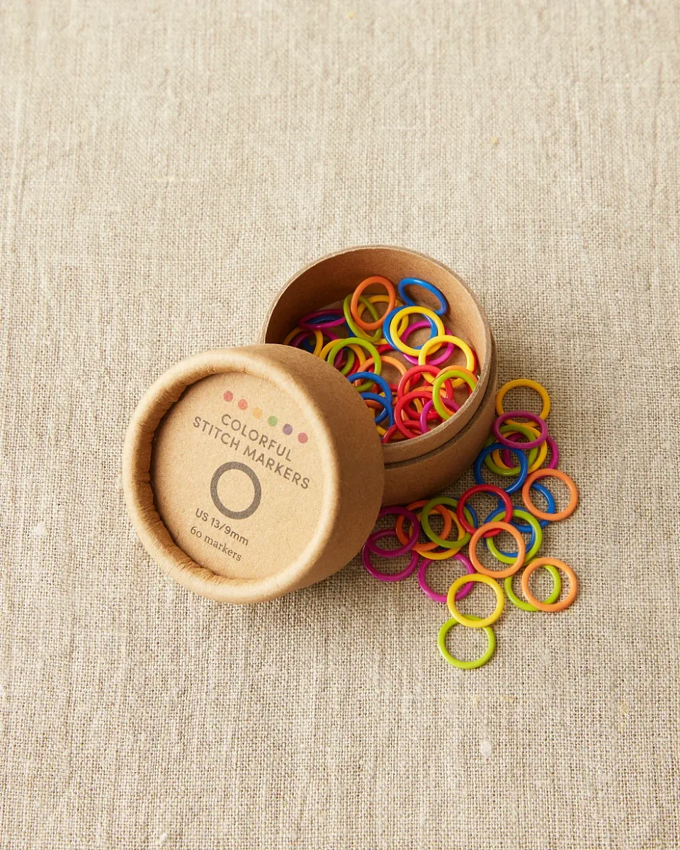 Цветные маркеры CocoKnits до 9 мм, 60 штук