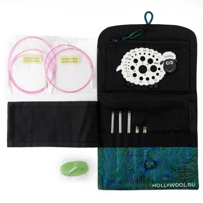 Набор ультратонких съемных спиц 10 и 13 см (Sock) HiyaHiya - купить на Hollywool.ru