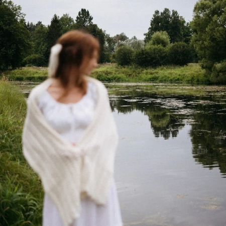 Описание Палантин Волна - купить на Hollywool.ru