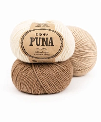 Пряжа Drops Puna Natural MIX & UNI