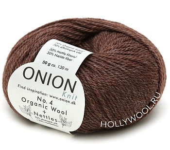 Onion Organic Wool+Nettles №4 (803/Каштан) Onion Organic Wool+Nettles №4 (803/Каштан)