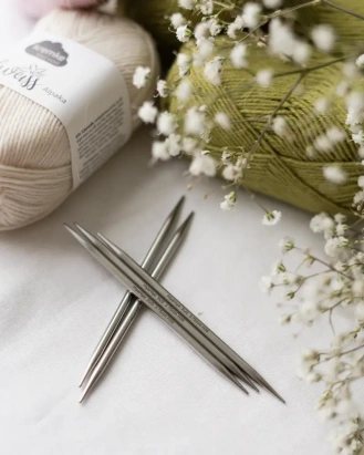 Чулочные спицы 10 см Steel HiyaHiya - купить на Hollywool.ru