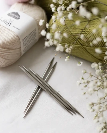 Чулочные спицы 10 см Steel HiyaHiya - купить на Hollywool.ru