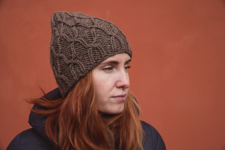 Шапка Stairway (коричневый) - купить на Hollywool.ru