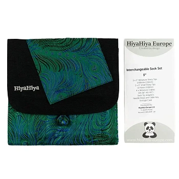 Набор ультратонких съемных спиц 13 см (Sock) HiyaHiya (павлин)