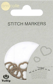 Маркеры для вязания (Сердце/Коричневый M) Tulip D