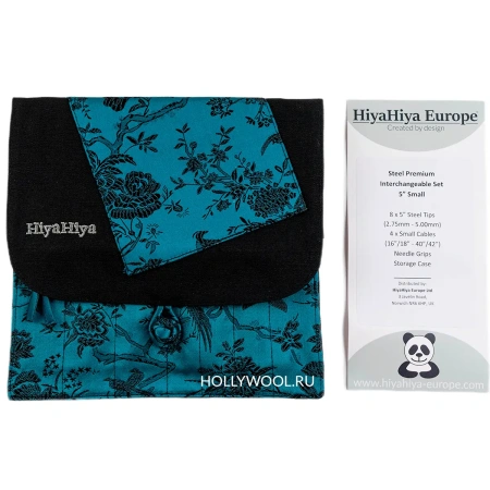 Набор съемных спиц 13 см Steel Premium Interchangeable Set HiyaHiya - купить на Hollywool.ru