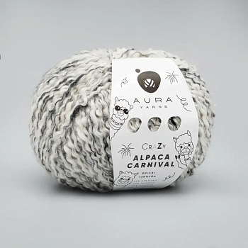 Aura Yarns Alpaca Carnival (007/White noise) Aura Yarns Alpaca Carnival (007/White noise)