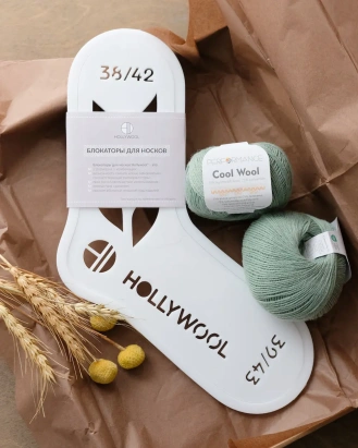 Набор для вязания "Простые носки" Пастельно-бирюзовый