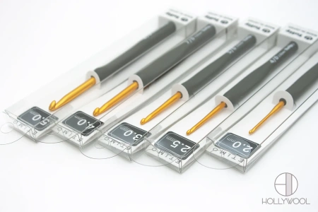 Крючок для вязания с ручкой "ETIMO" Tulip - купить на Hollywool.ru