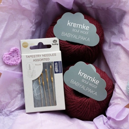 Набор для вязания "Перчатки Альпа-Чино" с иглами Бордо