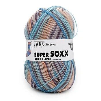 Lang Yarns Super Soxx Color 4ply (418/Индийский океан)