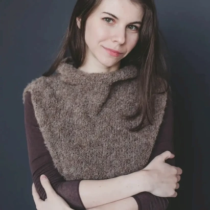 Набор для вязания "Жилет Boucle Vest" (размер S-L) Серебро