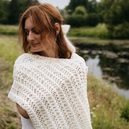 Описание Палантин Волна - купить на Hollywool.ru