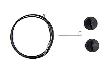 40 см чёрная леска swivel для съемных укороченных спиц Lykke 40 см чёрная леска swivel для съемных укороченных спиц Lykke