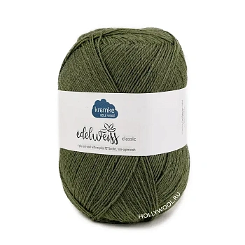 Kremke Edelweiss Classic 4ply (415/Оливковый) Kremke Edelweiss Classic 4ply (415/Оливковый)