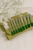 Набор укороченных съемных бамбуковых спиц 7 см 9 пар Grove Green Lykke - купить на Hollywool.ru