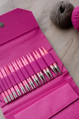 Набор съемных спиц 12 см 12 пар Blush Magenta Lykke - купить на Hollywool.ru