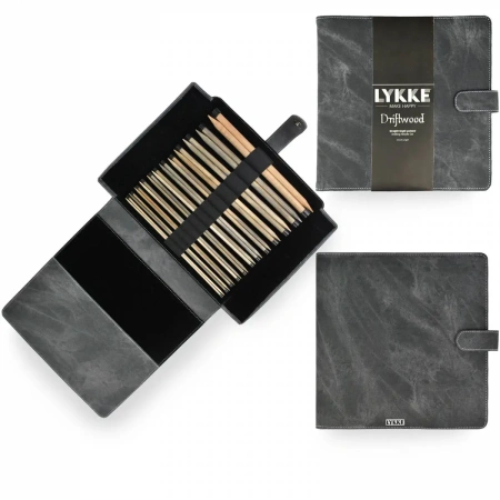 Набор прямых спиц 25 см Driftwood Grey Lykke