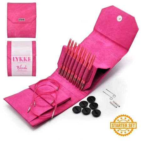 Набор съемных спиц STARTER 12 см 8 пар Blush Fuchsia Lykke