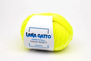 Lana Gatto Maxi Soft Fluo (A1787/Неоновый желтый) D Lana Gatto Maxi Soft Fluo (A1787/Неоновый желтый) D